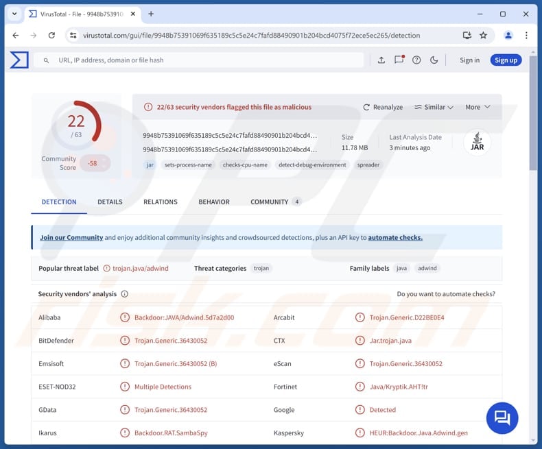 SambaSpy malware