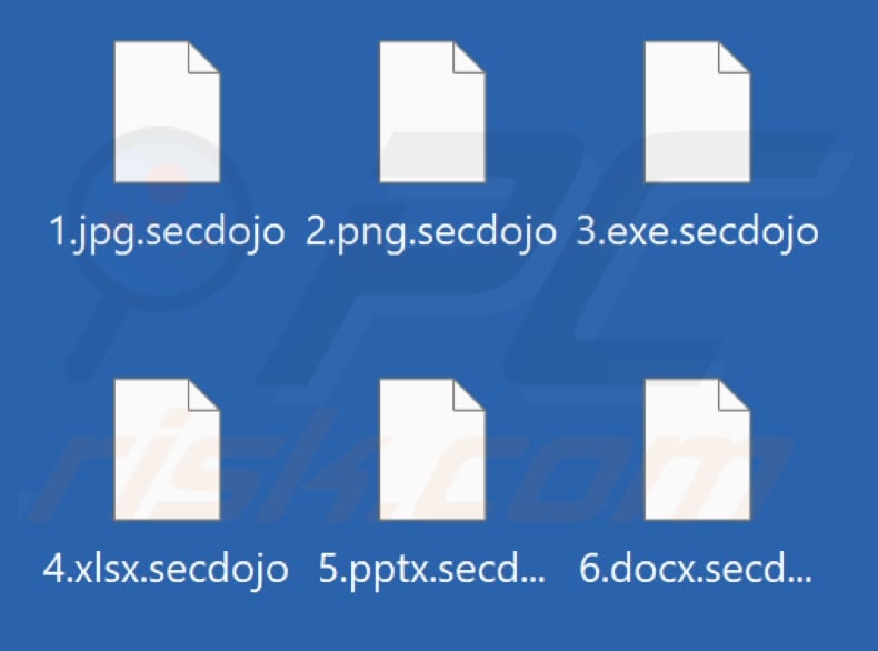 Files encrypted by Secdojo ransomware (.secdojo extension)