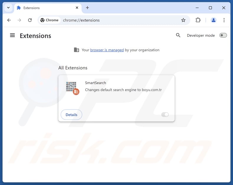 Removing findflarex.com related Google Chrome extensions