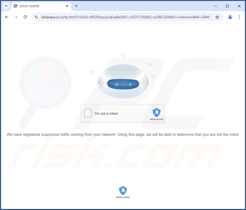 bellpepa.co[.]in pop-up redirects