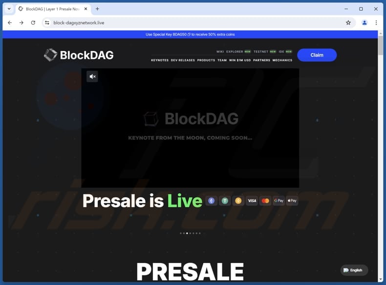 BlockDAG Presale scam