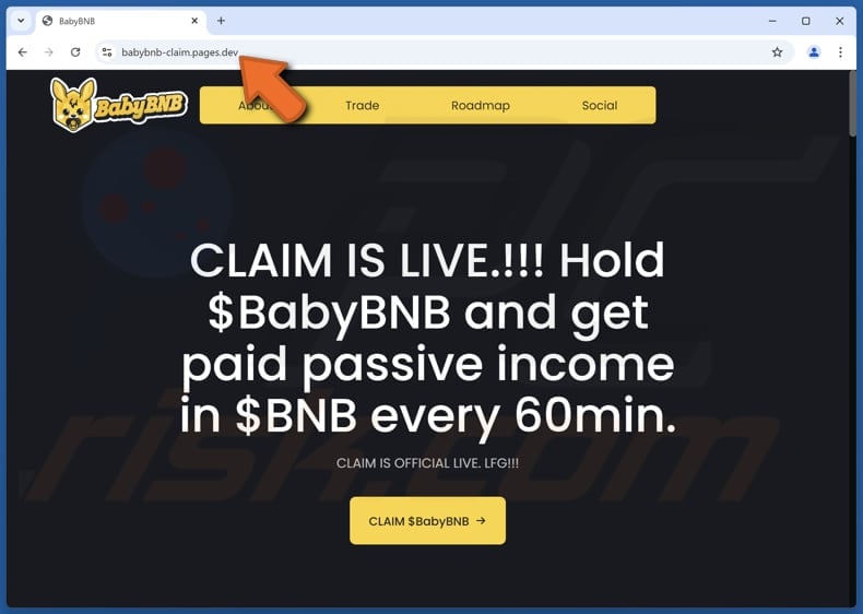 CLAIM $BabyBNB scam