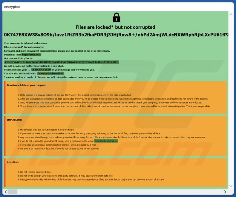 DarkDev ransomware ransom note (How_to_back_files.hta)