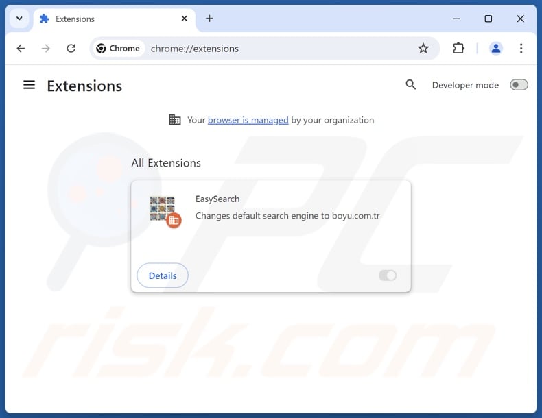 Removing findflarex.com related Google Chrome extensions