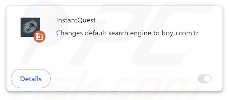 InstantQuest browser hijacker