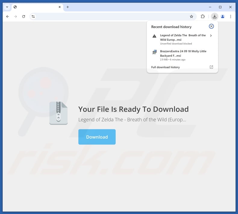 Scam website used to promote InstantQuest browser hijacker