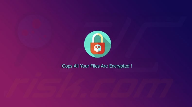 NK ransomware wallpaper