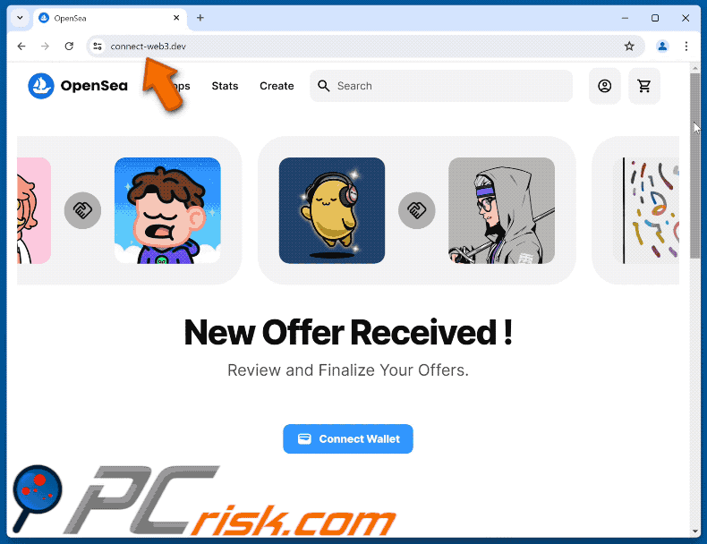 Appearance of OpenSea NFT Offer scam