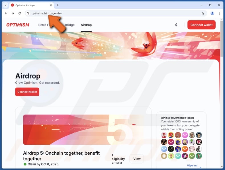 OPTIMISM Airdrop scam