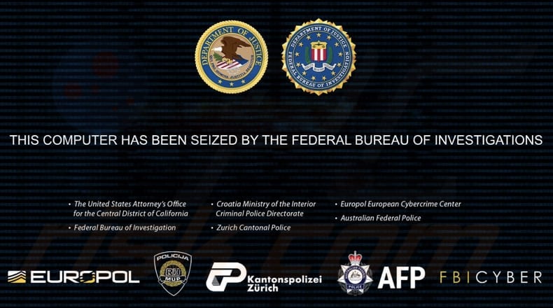 Property Of The FBI ransomware wallpaper