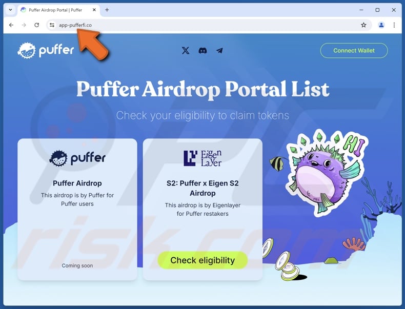 Puffer Airdrop scam