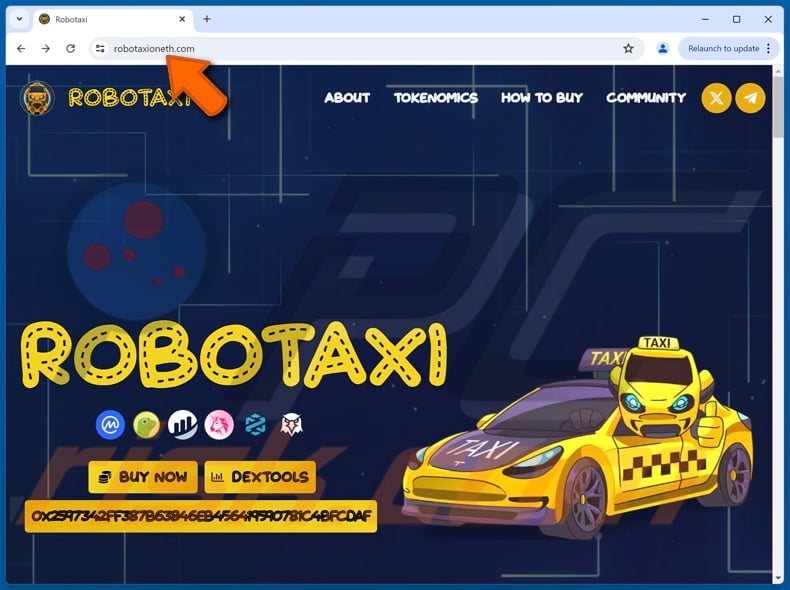 ROBOTAXI ($TAXI) scam