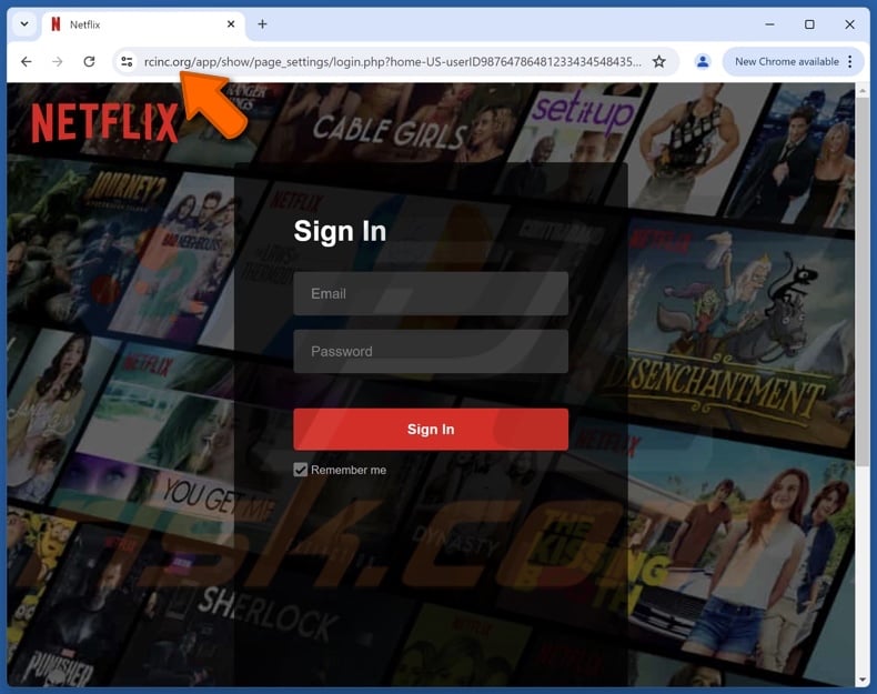 Your Netflix Subscription Is Expiring Soon scam email promoted phishing site