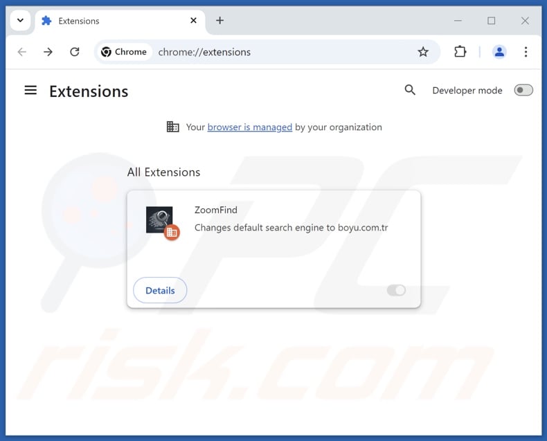 Removing finditfasts.com related Google Chrome extensions