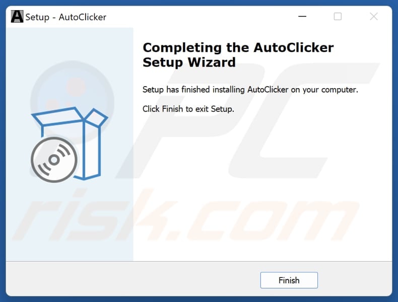 AutoClicker PUA installation setup