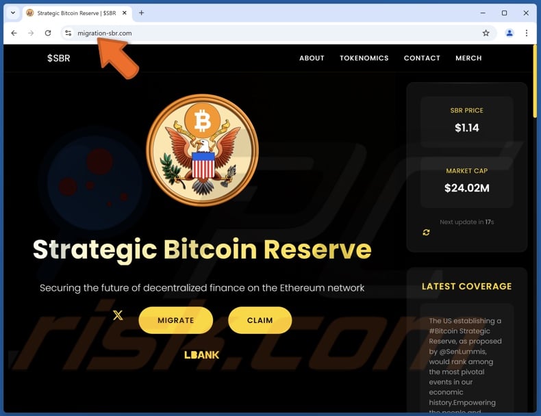 Claim Strategic Bitcoin Reserve scam