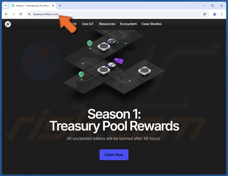 Helium Rewards scam