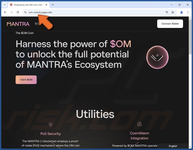 Mantra ($OM) Airdrop scam