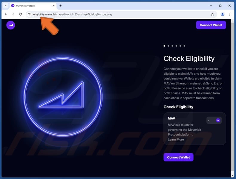 MAV Token Eligibility Check scam