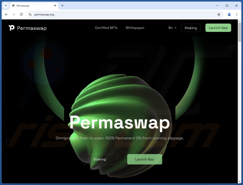 Permaswap Staking scam