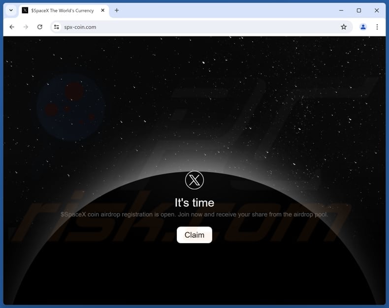 $SpaceX Coin Airdrop scam