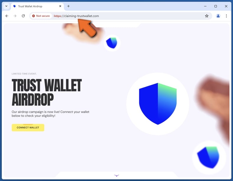 Trust Wallet Airdrop scam