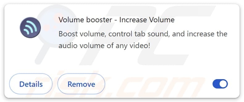 Volume booster - Increase Volume adware