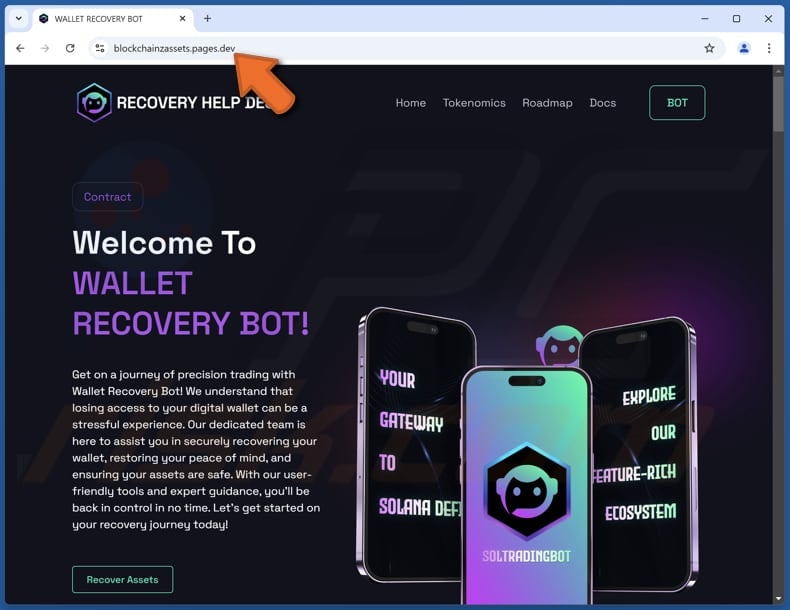 Wallet Recovery Bot scam