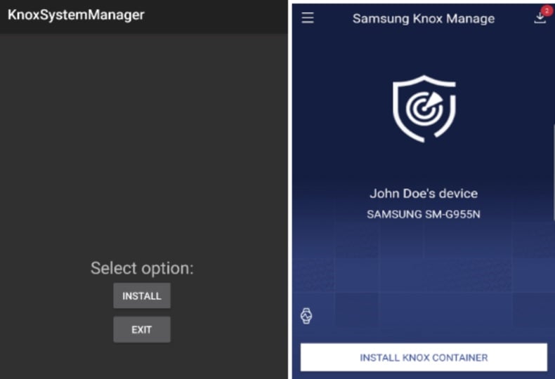 BoneSpy malware disguised as Samsung Knox Manage