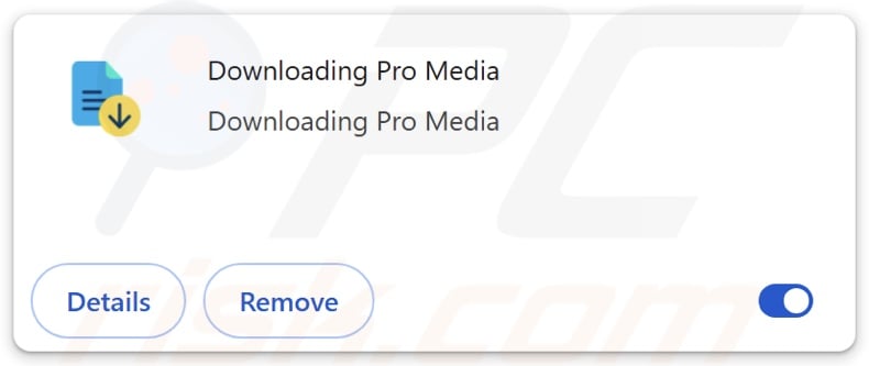 Downloading Pro Media adware