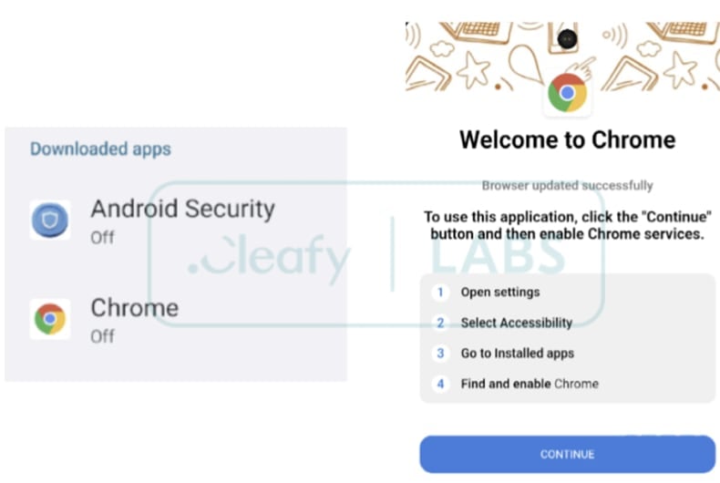 DroidBot malware decoys source cleafy.com