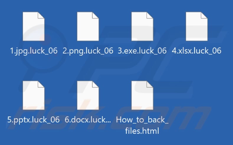 Files encrypted by Luck (MedusaLocker) ransomware (.luck_06 extension)