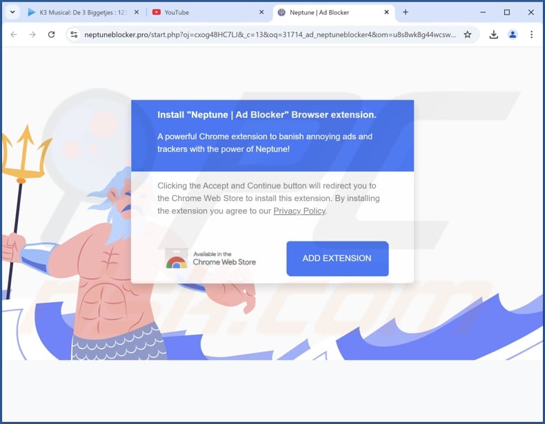 Neptune | Ad Blocker adware promoter