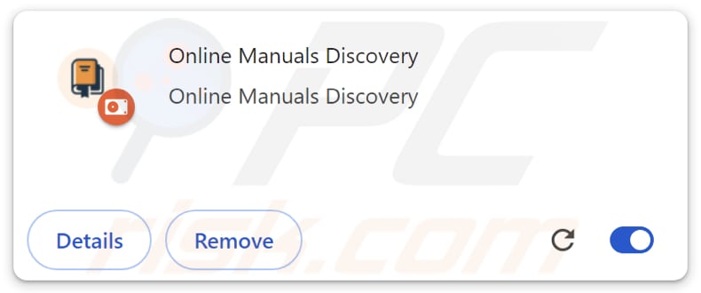 Online Manuals Discovery adware