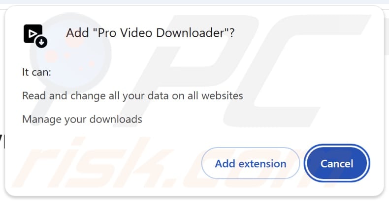 Pro Video Downloader adware permissions