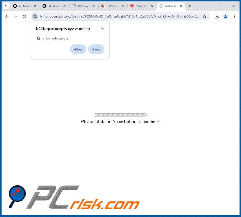 rpconcepts[.]xyz website appearance (GIF)