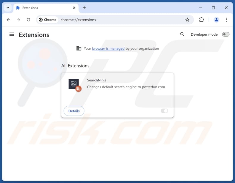 Removing guardflares.com related Google Chrome extensions