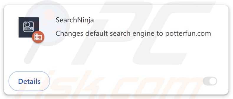 SearchNinja browser hijacker