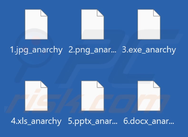 Files encrypted by Anarchy ransomware (_anarchy extension)