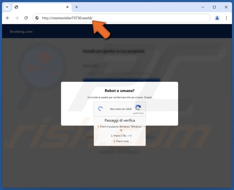 booking.com email scam deceptive website 2