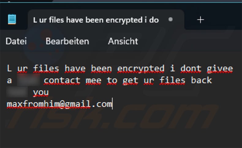 Nnice ransomware wallpaper