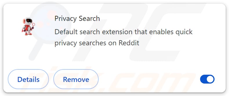 Privacy Search Chrome extension