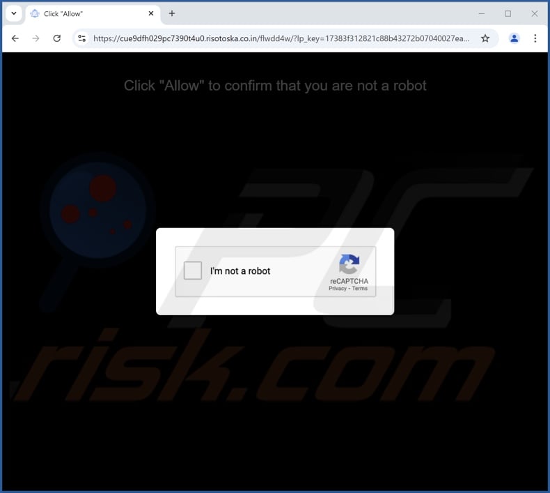 risotoska.co[.]in pop-up redirects