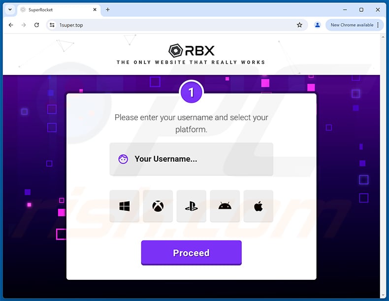 Fake Robux-generator website (sample 3)