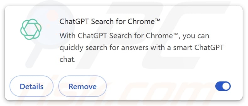 ChatGPT Search for Chrome™ browser hijacker