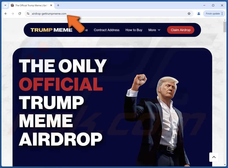 $TRUMP Airdrop scam