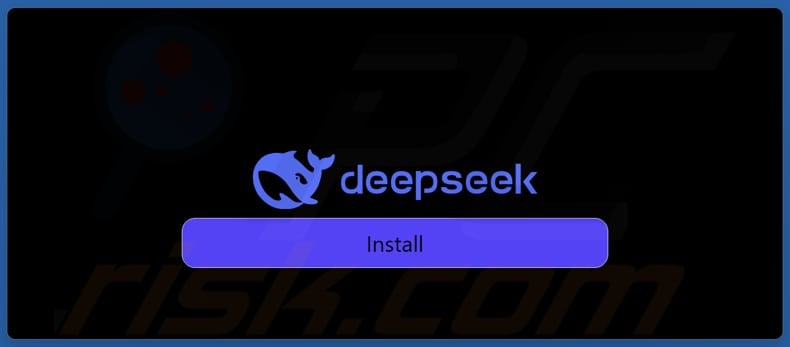 Fake DeepSeek malware fake installer