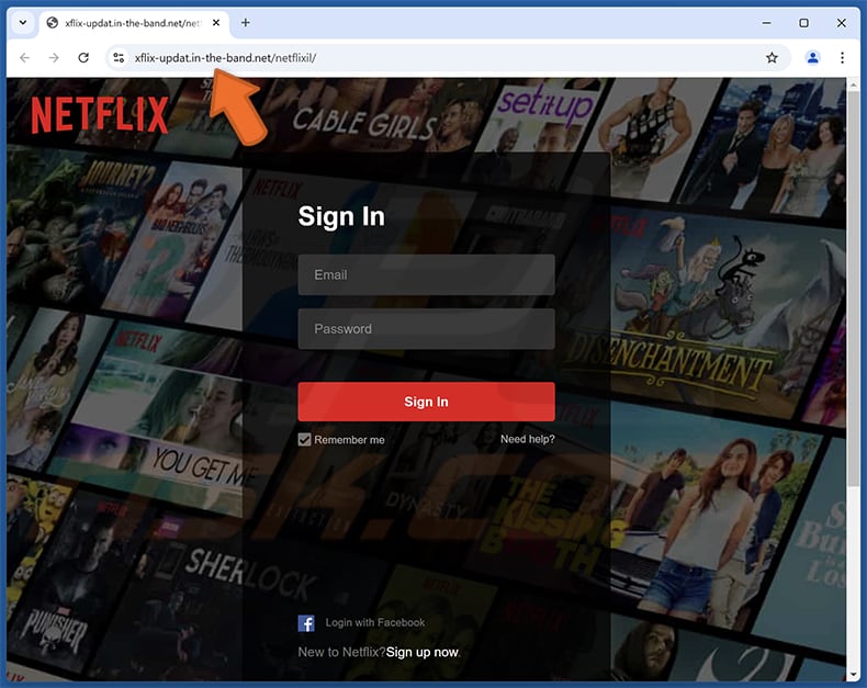 Netflix Account Suspended Email Scam phishing page