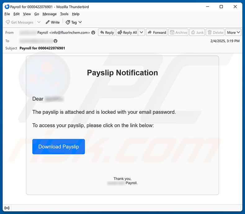 Payslip email scam (2025-02-05)