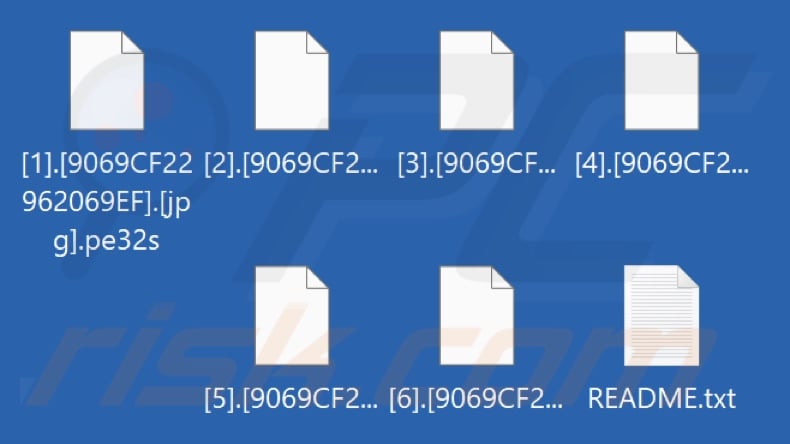Files encrypted by Pe32s ransomware (.pe32s extension)